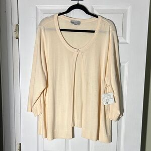 Cream Women's Cardigan Sweater
